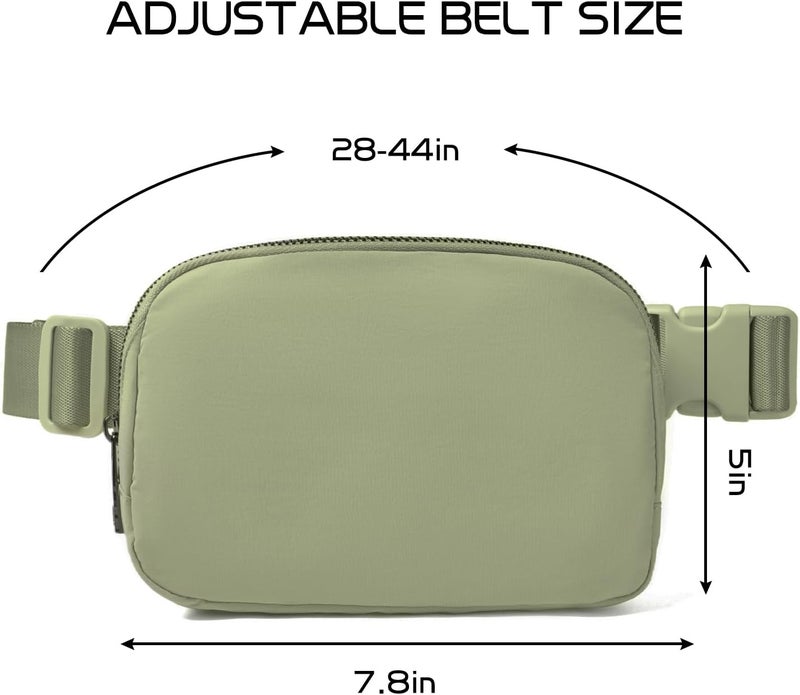 Gitus Belt Bag for Women Fanny Pack Crossbody Bags for Women Fashion Waist Packs with Adjustable Strap Gifts for Teenage Girls Women Men (khaki Green) - Image 3